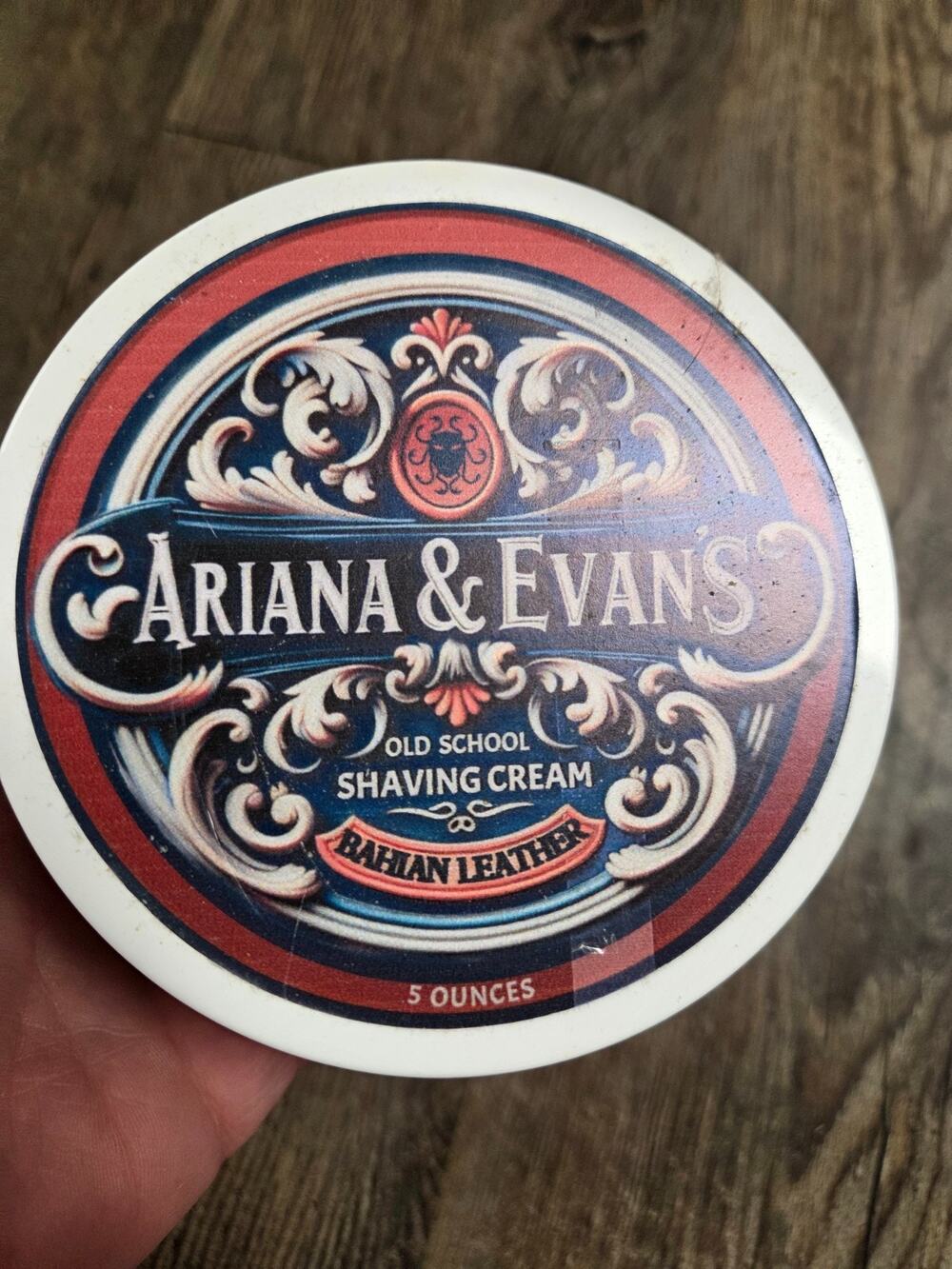 Ariana + Evans Bahian Leather Artisan Shaving Cream, 5.3oz